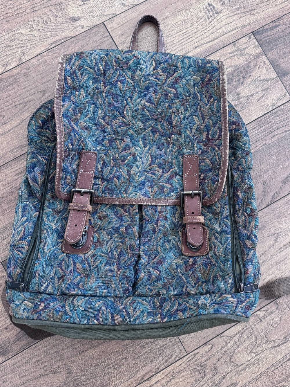 Vintage LL Bean Tapestry Backpack